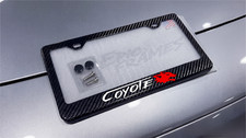 Coyote Mustang GT License Plate Frame 100% Real Carbon Fiber picture