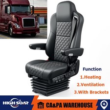 Universal Truck w/Heated&Ventilation For Freightliner Volvo Air Ride Driver Seat picture