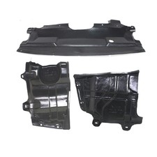 Set of 3 Engine Splash Shields Front Driver & Passenger Side Left Right picture