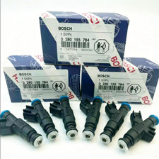 6X Original OEM Bosch Fuel Injectors for 99-04 Jeep Cherokee Wrangler 4.0 picture