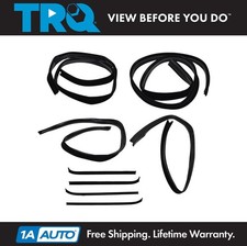 TRQ Window Sweep & Run Channel Weatherstrip Seal 8pc Set Fits 1975-79 Ford F-150 picture