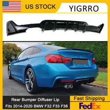 Rear Bumper Diffuser Gloss Black For 2014-2020 BMW 428i 430i 435i F32 M Sport picture