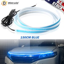 150cm Start Scan Dynamic Blue led LED DRL Hood Light Strip Daytime Running Light picture