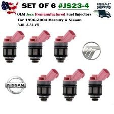 GENUINE OEM Jecs x6 Fuel Injector for 2000-2004 Nissan Xterra 3.3L V6 #js23-4 picture