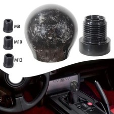 Forged Real Carbon Fiber Black Ball Manual MT Gear Shift Knob Shifter Universal picture