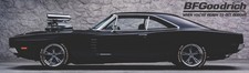 REPRODUCTION BF Goodrich 1969 Black Dodge Charger (338)  Banner.  3 Sizes  picture