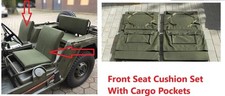 M151,M151A1,M151A2 CANVAS  Front Seat Cushion Set MUTT Military Truck 11630466 picture