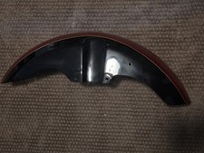 06-09 Triumph Rocket III Classic  Front Wheel Fender  Red Gold Stripe Black picture