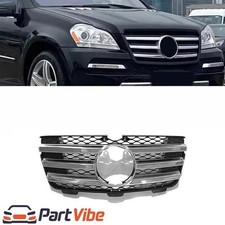 For Mercedes GL Class X164 SUV  2007-2012  ABS Silver Black Front Grille A Style picture