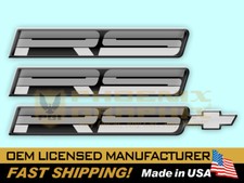 1989 1990 Camaro RS Rally Sport Domed Decal Emblems Kit picture