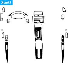 37Pcs Glossy Piano Black Kits Full Interior Trim For Acura Integra Coupe 1994-01 picture