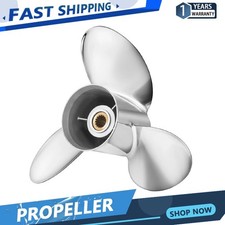 15 1/2x17 Stainless Outboard Boat Propeller Fit Yamaha 150-250HP 15spline LH picture