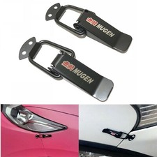 2x MUGEN Black Quick Release Fasteners for Car Bumpers Trunk Fender Hatch Lids picture