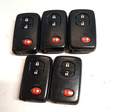LOT OF 5 OEM TOYOTA SMART KEY FOB REMOTES HYQ14ACX 3 BUTTONS picture