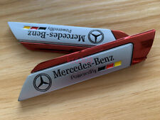 2PCS Metal Red EDITION Fender Emblem Badge Decal Sticker For Mercedes Benz picture
