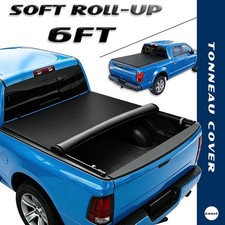 6FT Soft Roll up Tonneau Cover For 2005-2026 Nissan Frontier Truck Bed Cover picture