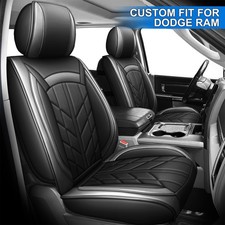 Nappa Leather Car Seat Covers for Dodge Ram 1500 2500 3500 Full Set picture