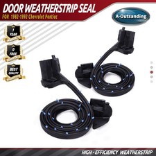 2x LH & RH Door Weatherstrip Seal For Chevy Camaro Pontiac Firebird 1982-1992 picture