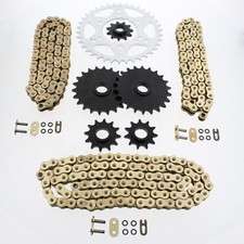 1997 Polaris Magnum 425 4x4 Gold O Ring Chains & Complete Sprocket Set picture