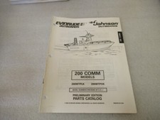 PM188 1997 Evinrude/Johnson 200 COMM Models Prelim Edition Parts Catalog 438684 picture
