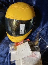 Rare Shoei x-eleven x-11 helmet size M yellow with extra gold shield, papers bag picture