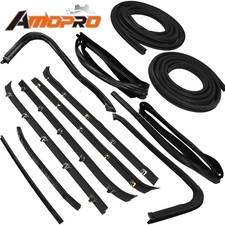 for 73-80 Chevy GMC Pickup Truck Door Weatherstrip Rubber Seal Kit 12 Pc Set  picture