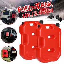 2x 2.6Gallon 10L Fuel Can Emergency Backup Gas Tank for ATV UTV Offroad 4WD Boat picture