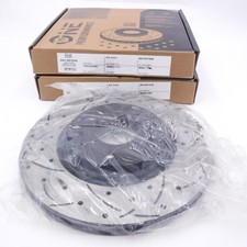 Pair DS-One Front Vented Brake Rotors 981958 for 2016-2021 Hyundai Tucson picture
