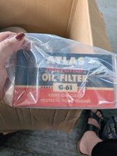 Vintage NOS ATLAS oil filter G-61 CLASSIC CHEVY Use or Display picture