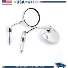 Classic Chrome Motorcycle Bar End Mirrors picture
