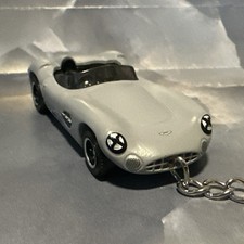 Keychain Car 1956 Aston Martin DBR1 Convertible 1:64 Gray Custom Limited Edition picture