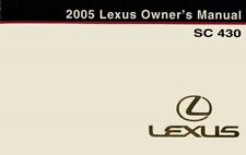 2005 Lexus SC 430 Owners Manual User Guide picture