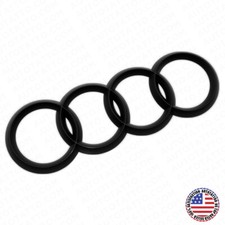 04-10 AUDI A8 S8 Q7  Black Trunk Lid Luggage Ring Sign Badge Logo Emblem picture