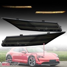 Smoke Side Marker Lights Fits 2020-2025 Porsche Taycan 4S Sequential LED Signal picture