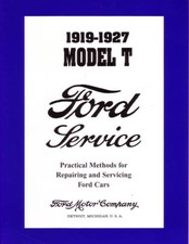 1919-1927 Ford MODEL T Factory Shop Service Manual picture