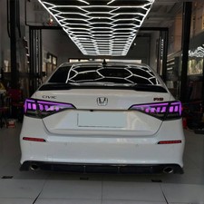 Upgrade RGB Len LED Tail Lights Fits Honda Civic Sedan 2022-2026 Rear Lights New picture