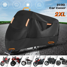 XXL Waterproof Motorcycle Cover Heavy Duty Snow UV Rain Dust Resistant Storage picture
