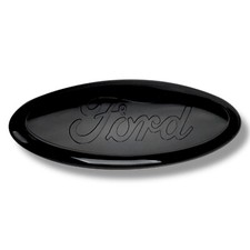 Black Ford Logo 7 inch Front/Rear Nameplate Oval Tailgate Grill Badge Emblem picture