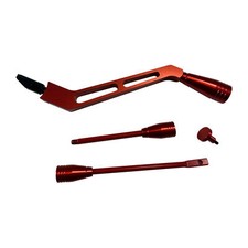 New For Red Billet Aluminum GM Column Shifter Turn Signal Lever Hazard Tilt Kit picture