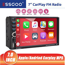 7 inch Double 2 Din Car Stereo Radio Apple CarPlay/Android Auto Touch Screen USB picture