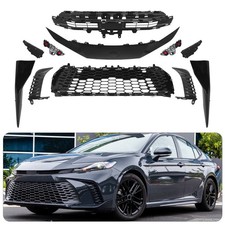 11PCS Front Bumper Grille+Side Cover+Lamp Cover Set For Toyota Camry SE XSE 2025 picture