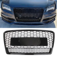 Honeycomb Sport Mesh RS7 Style Hex Grille Grill Black For 2012-215 Audi A7 S7 picture