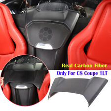 Matte Carbon Fiber Rear Speaker Top Panel Cover For C8 Corvette Coupe 1LT 20-23 picture
