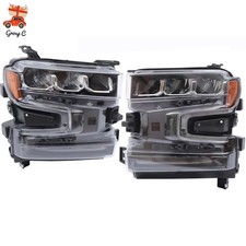 For 2019 2020 2021 Chevrolet Silverado 1500 LED Headlights Headlamps LH RH Pair picture