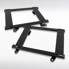 Fit 93-02 Camaro Firebird Black Steel Racing Seat Mounting Brackets Rail Track picture