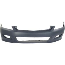 Front Bumper Cover For 2006-2007 Honda Accord Coupe w/ fog lamp holes Primed picture