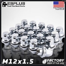 16 Pc Chrome M12x1.5 OEM Mag Washer Lug Nut Fit Toyota 4-Lug Corolla/Prius/Yaris picture