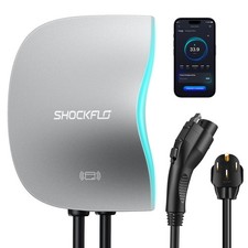 ShockFlo S1 Level 2 EV Charger 40A Cable & RFID 17FT NEMA 14-50 Plug Engery US picture
