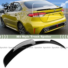 FITS 2020-2026 TOYOTA COROLLA SEDAN GLOSSY BLACK M4 STYLE TRUNK SPOILER WING LID picture