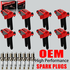 8X OEM High Performance Ignition Coil & 16X Spark Plugs For Jeep Dodge Ram 1500 picture